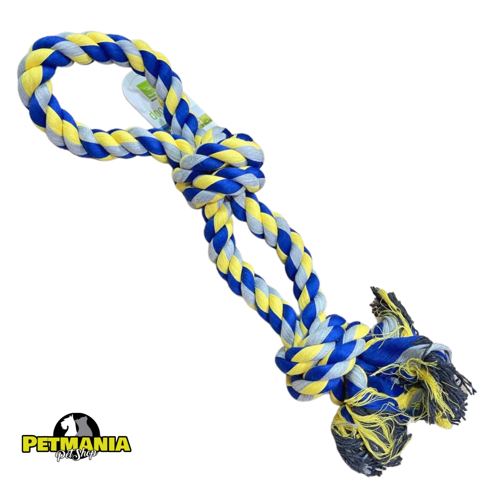 (AGOTADO) Juguete SOGA NUNBELL amarillo/gris/azul